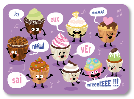 illustration de cupcakes