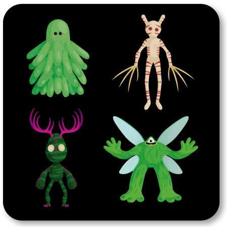 4-monstres illustration de 43918207