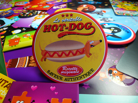 illustration de magnet hotdog