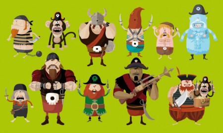 character design de pirates