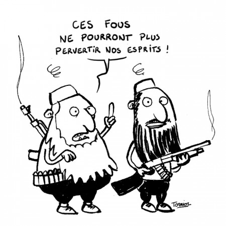 dessin en hommage à Charlie Hebdo