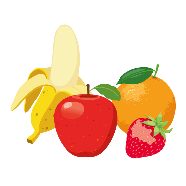 illustration jeunesse de fruits